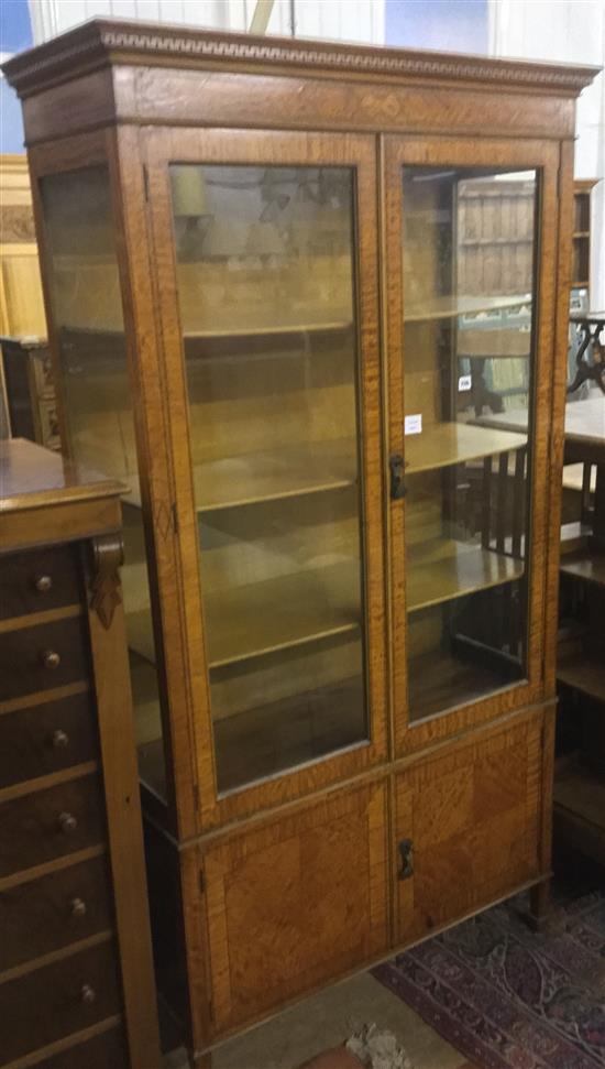 Satinwood display cabinet